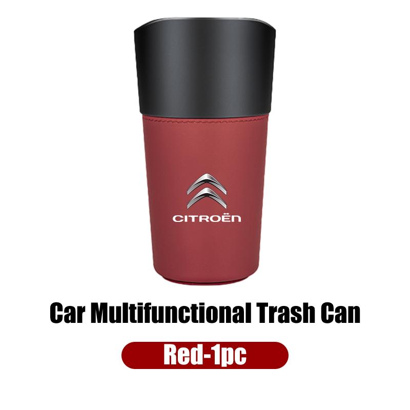 Auto Multifunktion Leder Wasserbecherhalter Aufbewahrungsbox Eimer Für Citroen C4 C3 C5 C1 C2 Berlingo Celysee Cactus Picasso Aircross