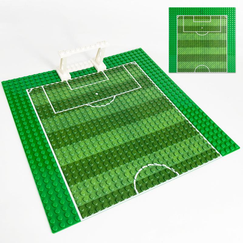 Sports Department Minifigures Small Particles Mosaic Building Block Toy Doll Basketball Football Baseplate Accessories