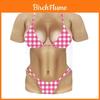 Dreipunkt-Bikini-Muster Parodie Bedrucktes T-Shirt Unisex Kurzarm-Tee Für Männer Frauen