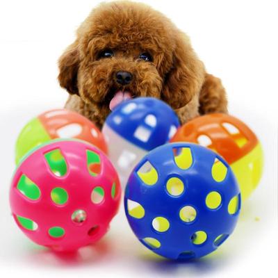 Ball mit Klingelring Spielzeug für Katzen Plastik Klingel Spielen Kauen Rassel Kratzbälle Interaktives Katzentrainingsspielzeug Haustier Katze Zubehör