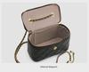 Genuine Leather Camellia Lightweight Diamond Chain Shoulder Bag - Mini Cosmetic Box Style