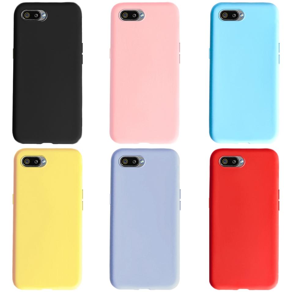 For OPPO A1K Phone Case Realme C2 Cover Colored Silicone Soft Coque For OPPO A1K RMX1941 A1K A1 k CPH1923 Funda RealmeC2 6.1"