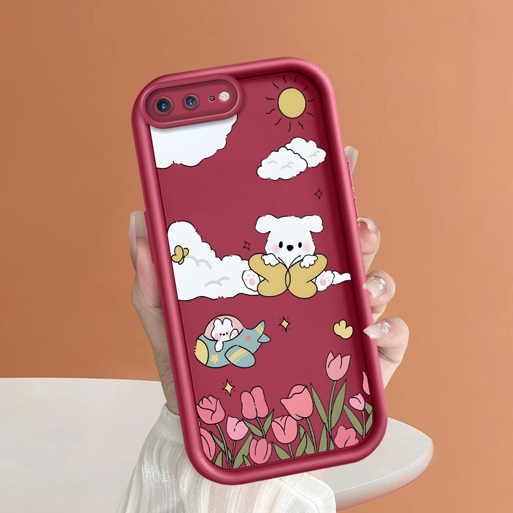 Lovely Cartoon Pattern Phone Case for iPhone Samsung Galaxy Xiaomi Redmi POCO HUAWEI Honor Shockproof Rubber Soft Flexible Cover Casing