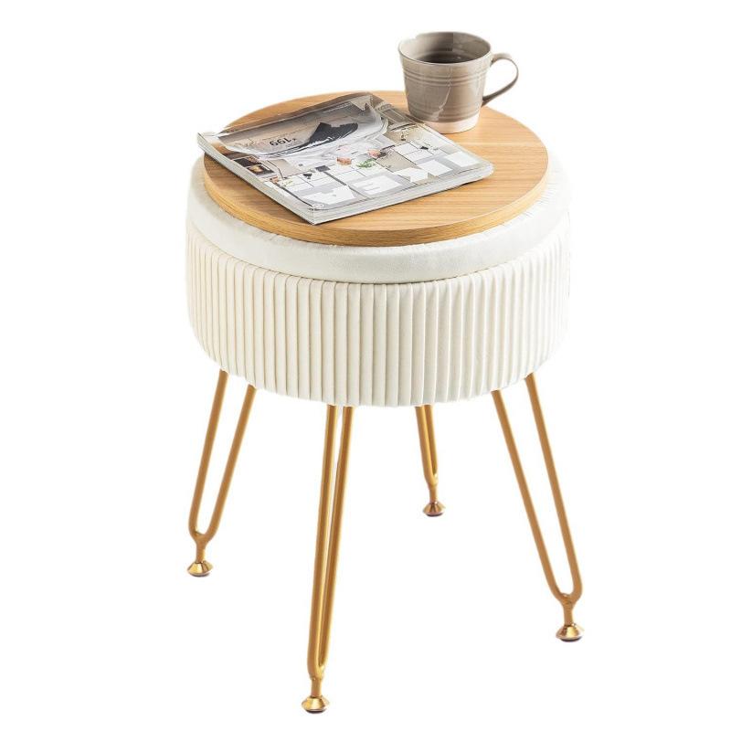 Креативный круглый туалетный табурет с функцией хранения противоскользящими ножками ящик для хранения в виде стула компактный аксессуары белый 18070₽