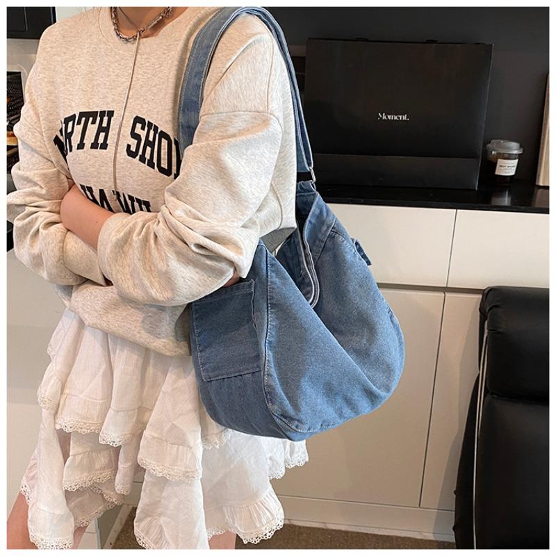 Denim Crossbody Female Literary Large Capacity Shoulder Bag Fashion Bag