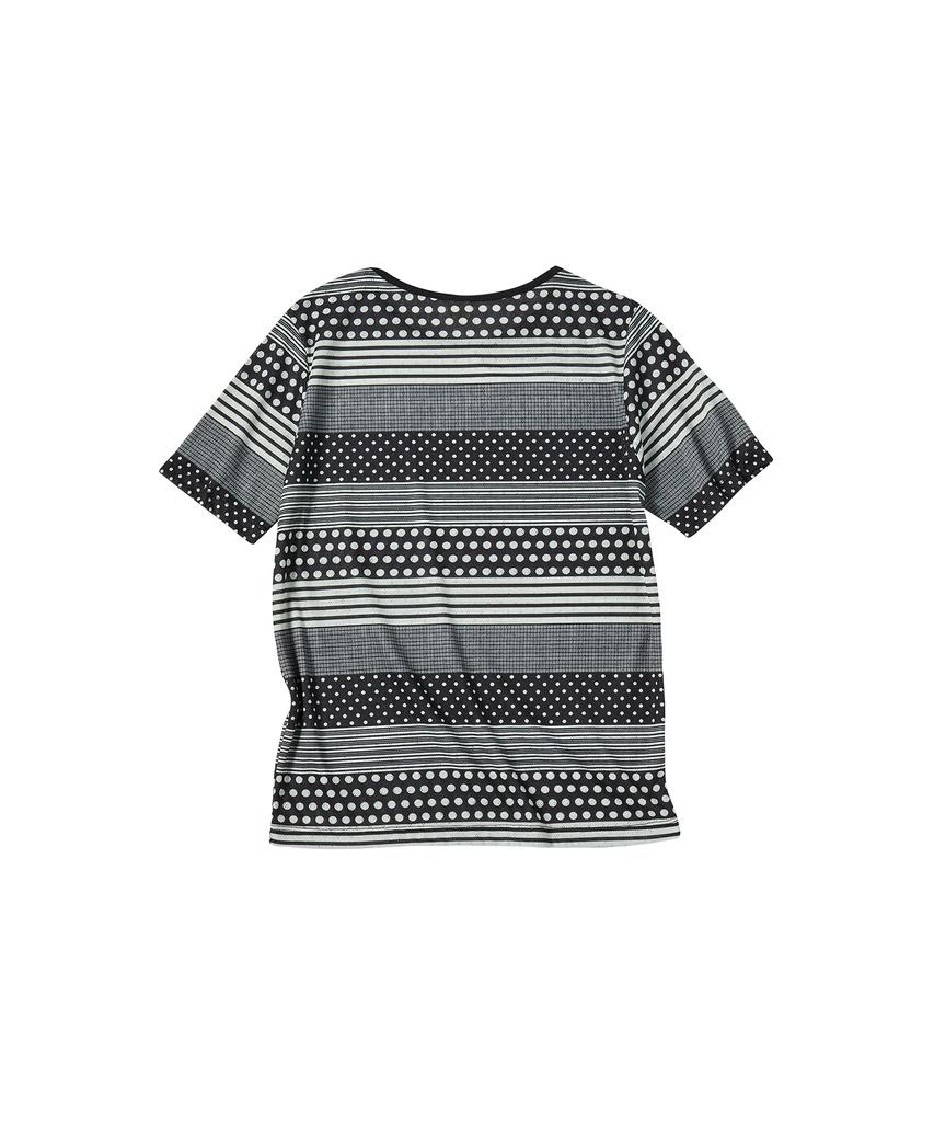 COMONINOZ W Dot St Half T-Shirt [Black]