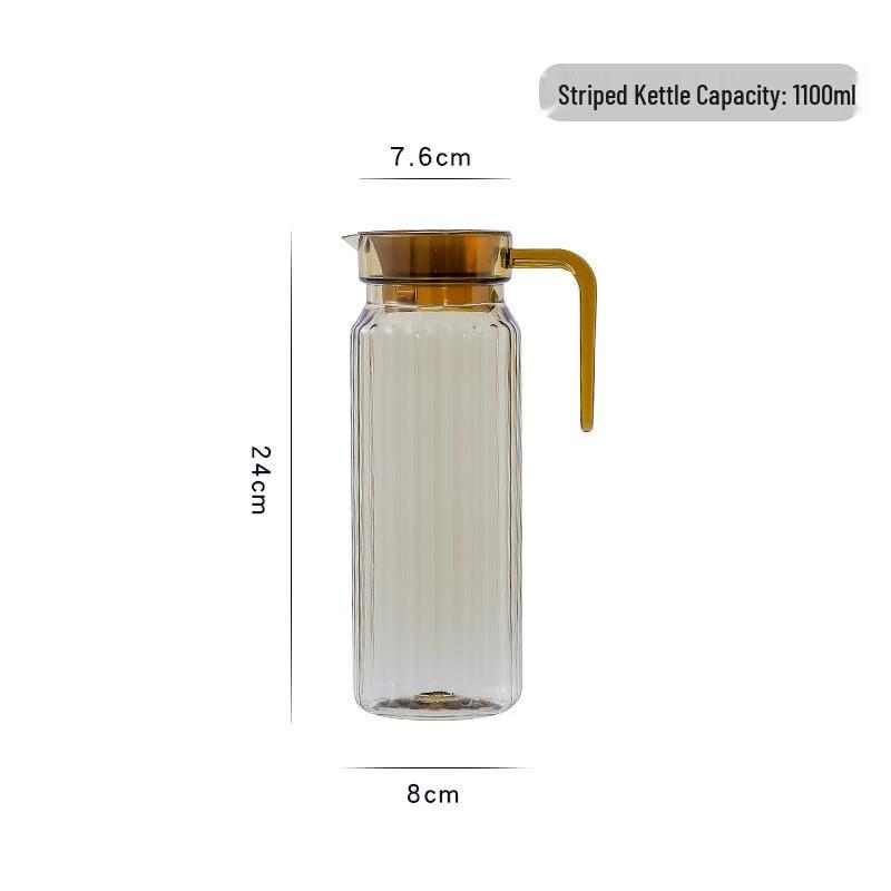 

ZISIZ Acrylic Striped Cold Water Pitcher