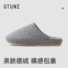 High-quality cotton slippers women's autumn and winter indoor home thermal shoes non-slip silent office floor
