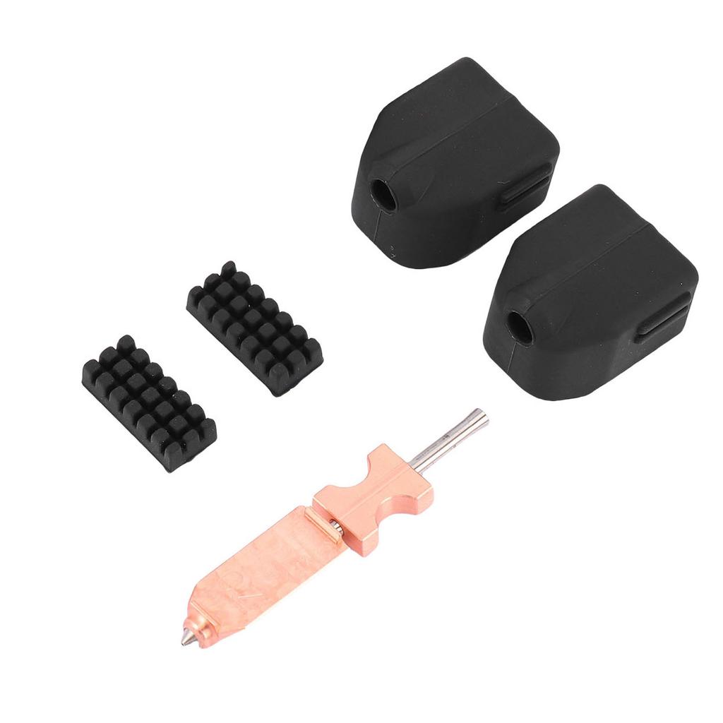 0.4mm Hotend Nozzle Fit for Flashforge AD5X 3D Printer Quick Detachable Hotend Nozzle with 2 Silicone Sleeves 2 Cleaning Brushes