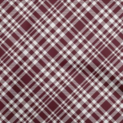 Cotton Flex Chocolate Brown Fabric Check  Dress Material Fabric Print Fabric By The Yard 40 Inch