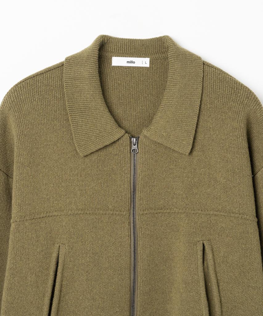 Millo Archive Jacquard Knit Blouson [Khaki]