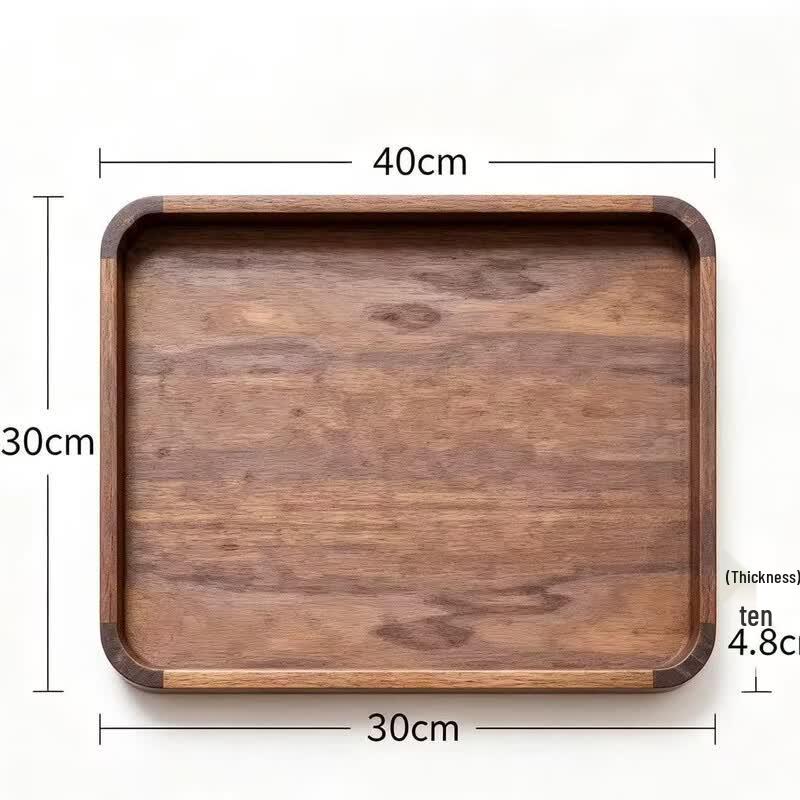Mahutun Walnut Rectangular Serving Tray