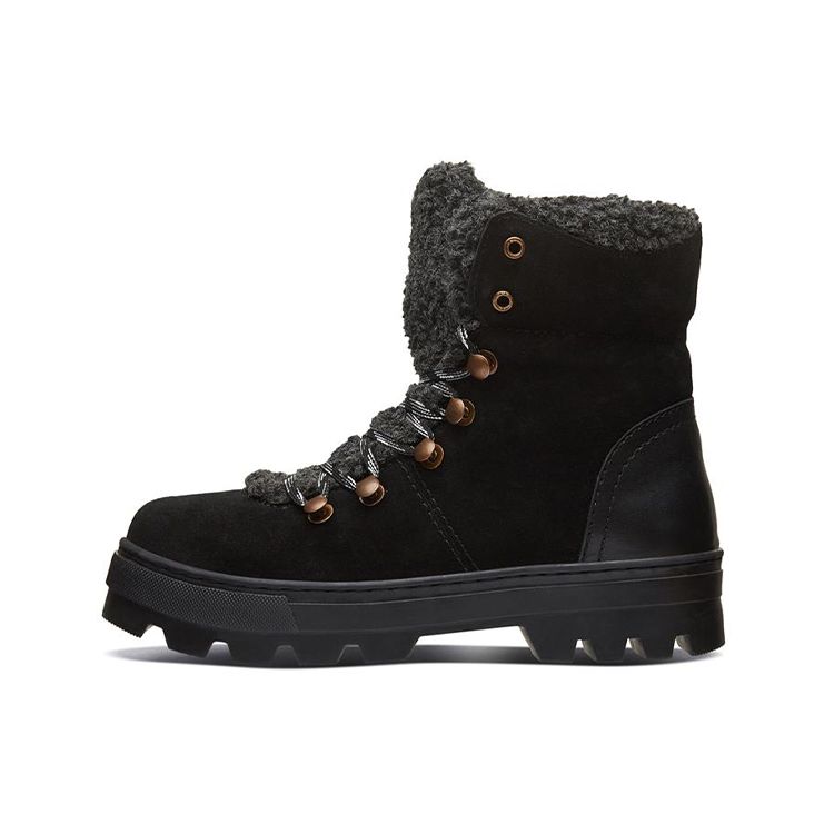 Ботинки Skechers Modern Comfort на шнуровке с плюшем, модные короткие ботинки, женские ботинки, черный, 44664-BLK 37.5