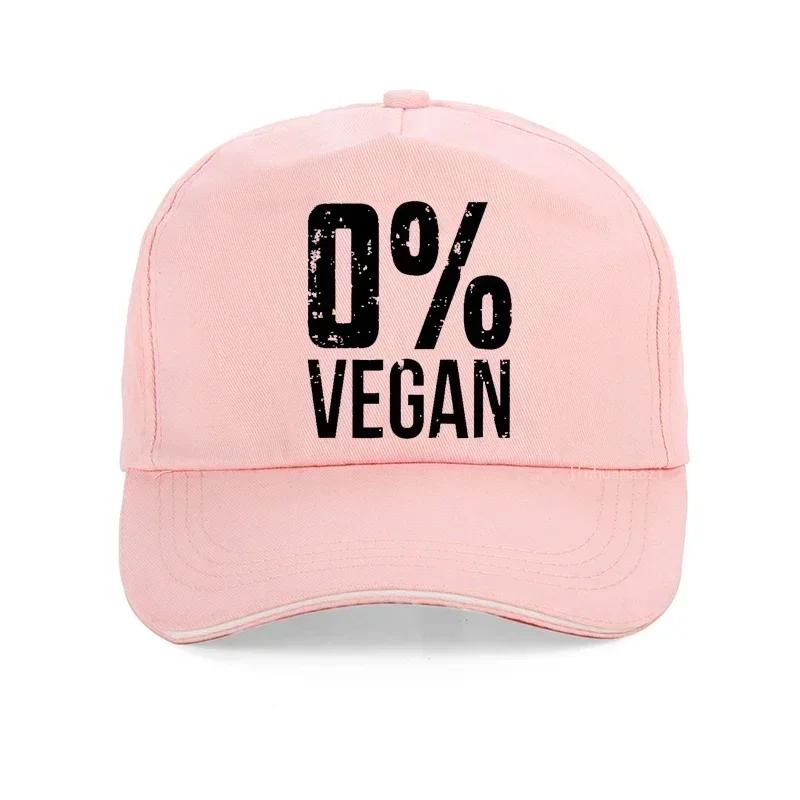 Zero Percent Vegan Funny BBQ Carnivore Meat Eater hat fashion Unisex Printing Baseball Cap Adjustable Summer bonnet