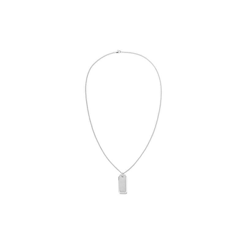 Calvin Klein CK Industrial Metal Series Stainless Steel Necklace Men's 2758034 35000051-steel color