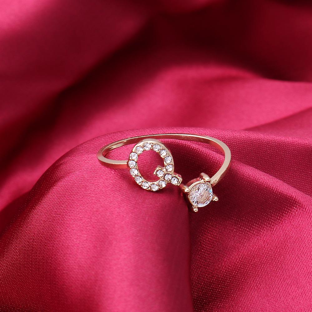 Korean-Style Adjustable Ladies' Diamond Ring