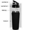 Body Smith Gym Shaker Classic XP Mixer Black Stainless Steel Shaker Blender 750 ML For Protein