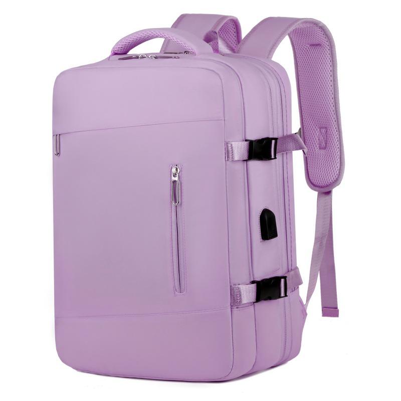 

Деловой рюкзак в стиле кэжуал с отделением для влажных/сухих вещей, многослойным хранением, большой вместимостью, легкий, удобный для путешествий, совместимый с ноутбуком фиолетовый