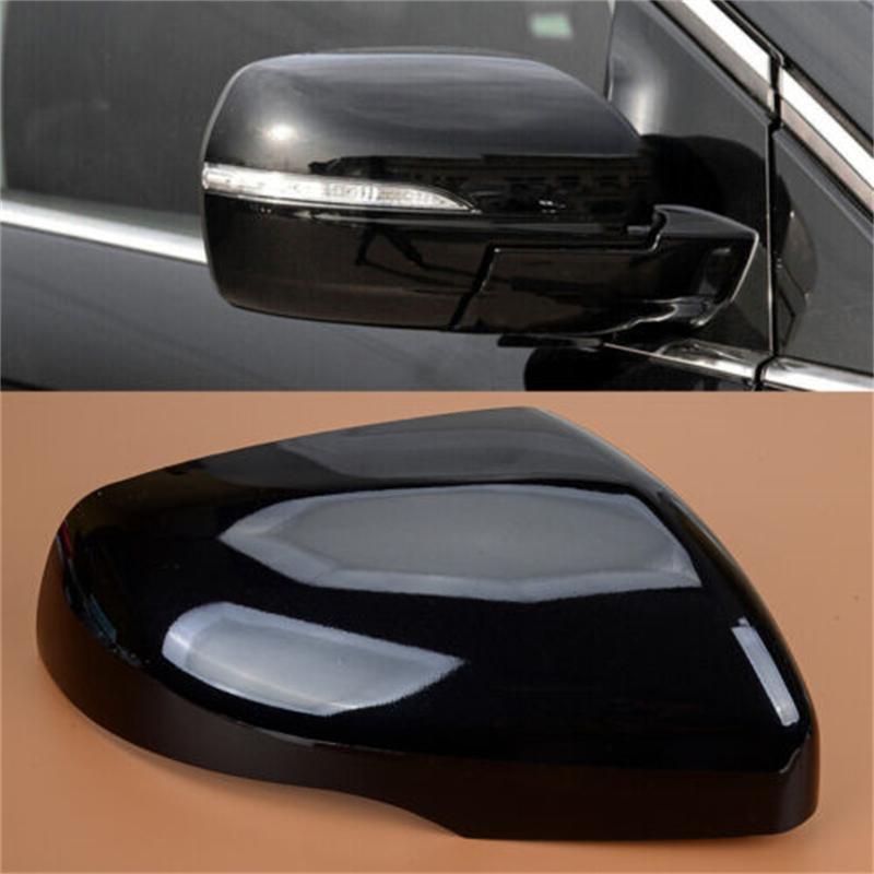Rearview Side Mirror Covers Cap Trim Left Right Side Gloss Black White For Ford Edge 2015 2016 2017 2018