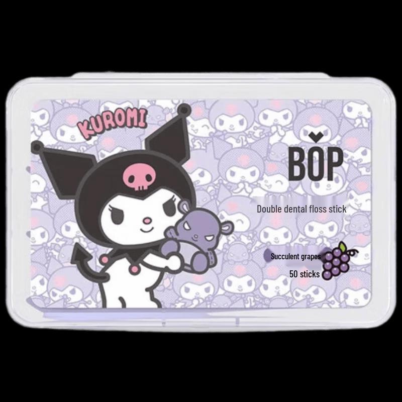 Pop Dual-Line Grape Dental Floss Picks