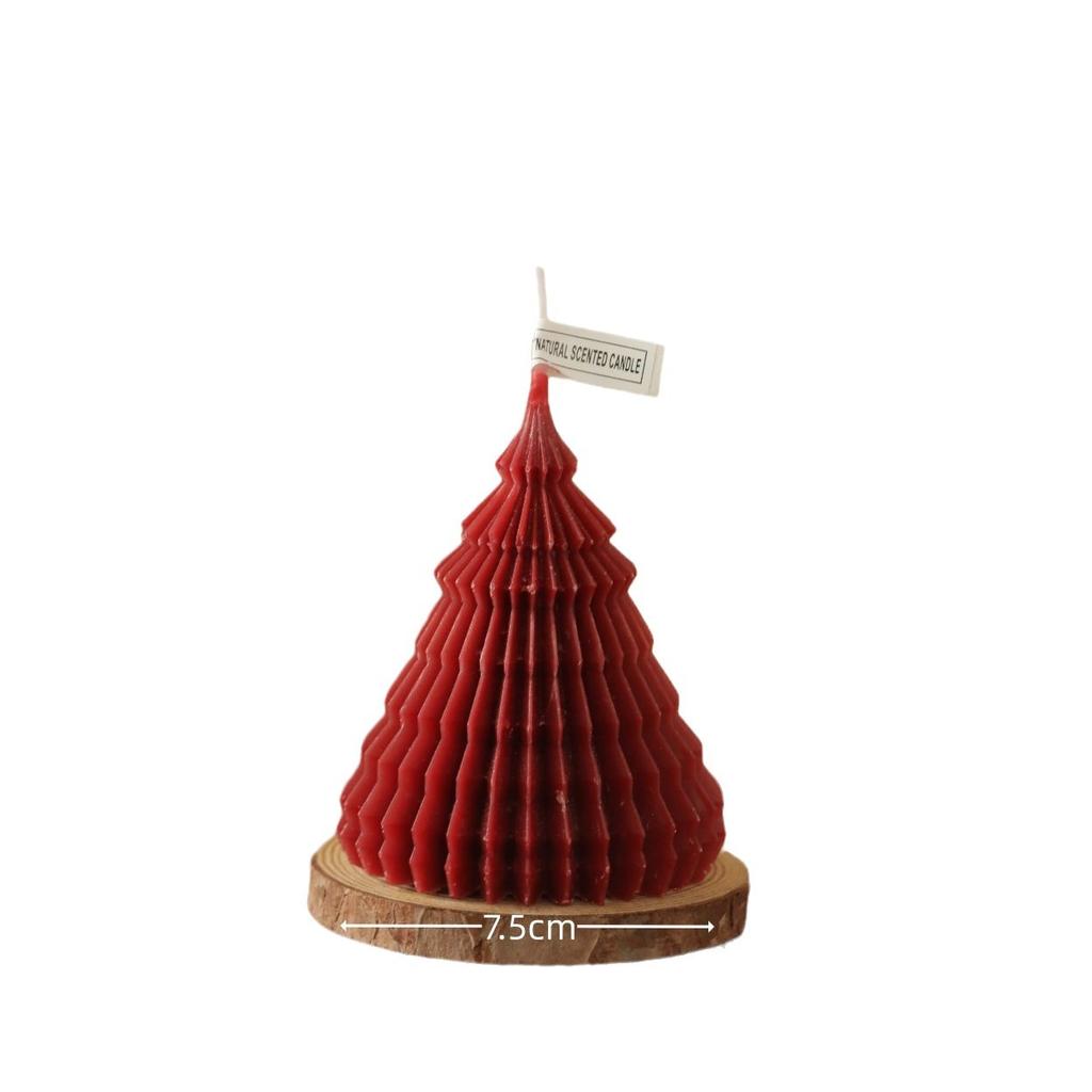Christmas Origami Soy Wax Scented Candle Handmade Home Decor with Cute Shooting Props Atmosphere Gift for