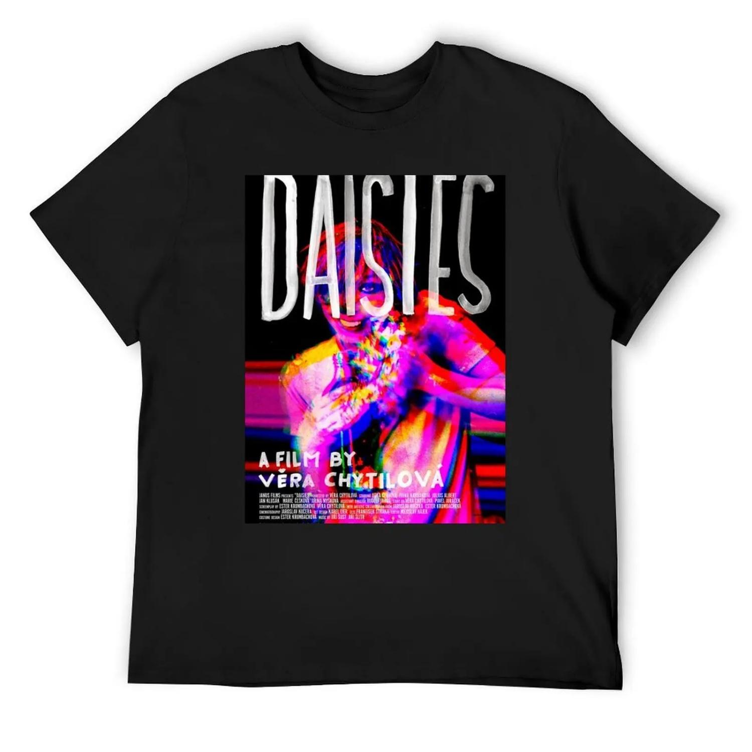 Daisies (1966) English Poster T-Shirt blanks croswit shirt man oversized t shirt workout shirts for men S