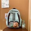 Schoolbag Polka Dot Student Schoolbag Large Capacity Transparent Pain Bag Commuter Leisure Student Schoolbag Two-dimensional Transparent Pain Bag