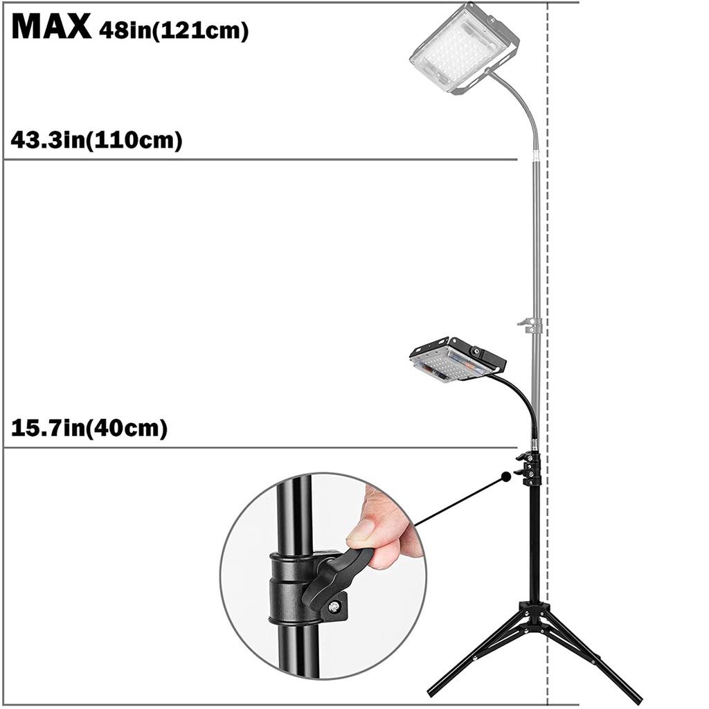 50W Phyto Lamp Full Spectrum for Greenhouse Hydroponic Plants Growing Lamp Standing for Seedlings LED Grow Light