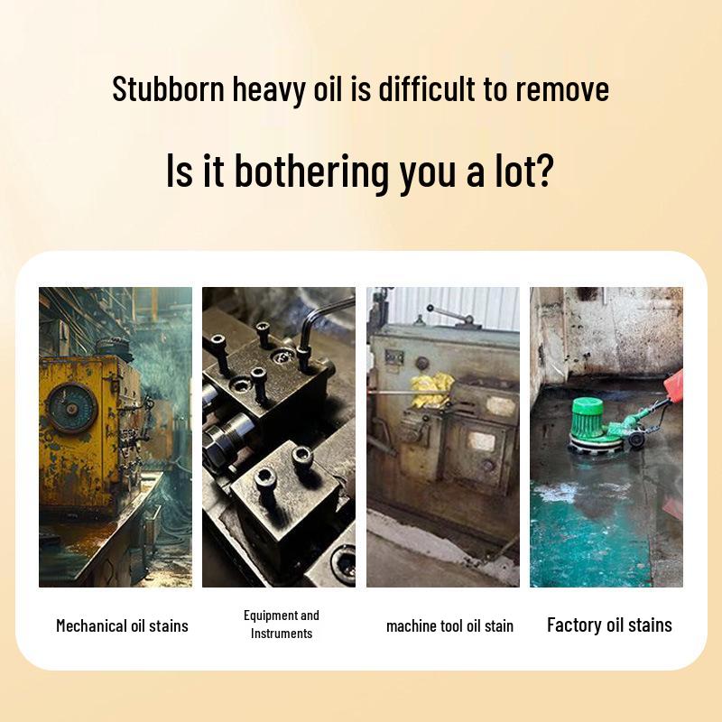 Industrial Heavy-Duty Oil Stain Remover and Degreaser for Machine Tools