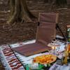 Tragbarer Faltbarer Outdoor-Stuhl mit Rückenlehne - Ideal für Camping, Rasen und Strand