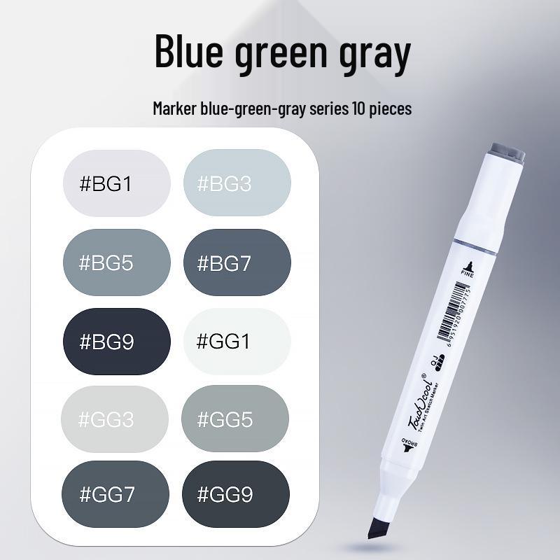 Touch Anime Skin Tone Oily Marker Pen, No. 0 Black Cool Gray, Individual Purchase, Perfect for Student Touch-Ups