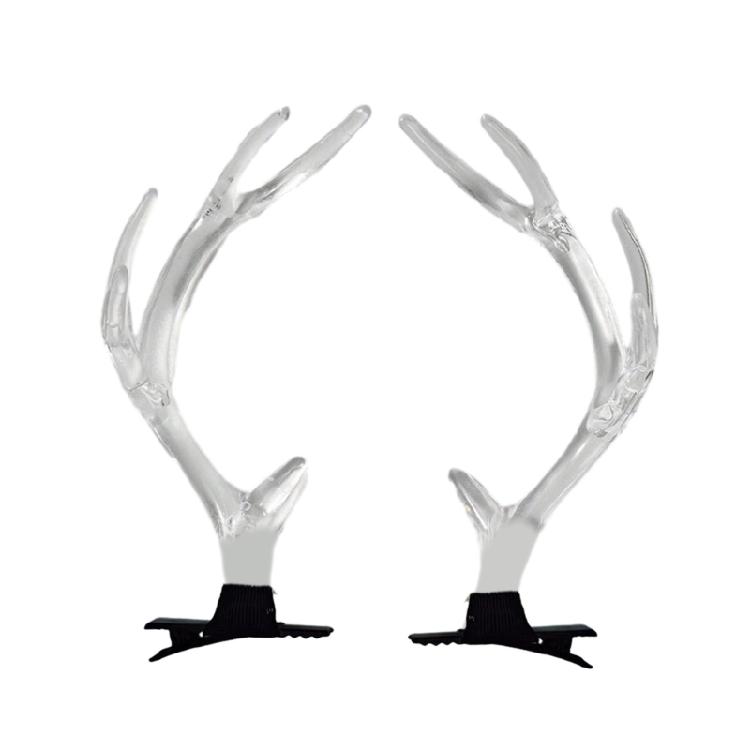 Заколки для челки Рождественские рожки для волос для подростков на Новый год