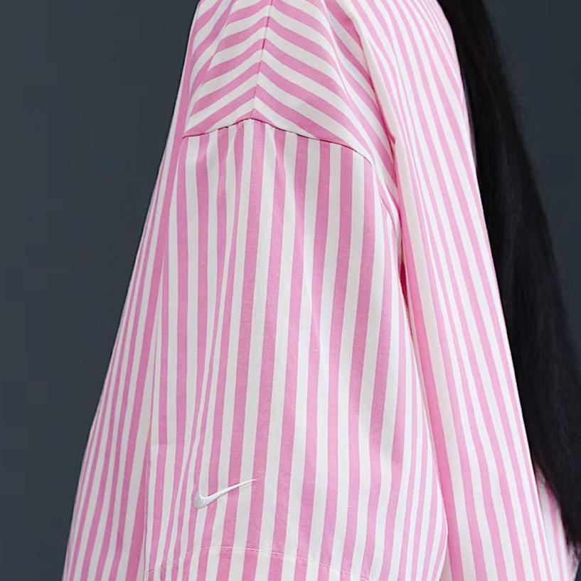 Nike Sportbekleidung Chill Popeline Mode Vielseitige Persönlichkeit Kurzarm Drop Shoulder T-Shirt Damen Oberteile IH8485-675
