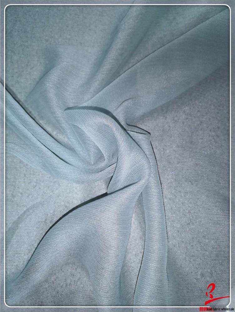 Super Sheer Silver Sequin Silk Gingham Chiffon Brocade Fabric for Dance Costumes