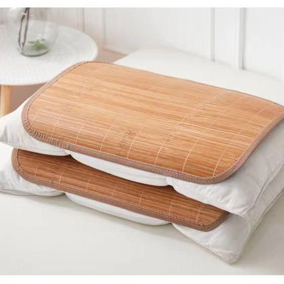 Carbonized Bamboo Cooling Mat & Pillow Set for Students - Smooth & Burr-Free
