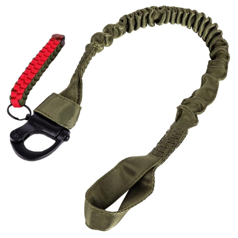 Quick Release Retractable Safety Sling Lanyard Adjustable Safety Rope Sling Nylon Belt Tactically Protective Sling
