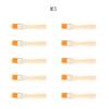 5/10/12pcs/Set Memory Nylon Paint Brushes for Acrylic/Oil/Watercolor Drawing Wooden Synthetic Bristles Easy To Clean BBQ Brush