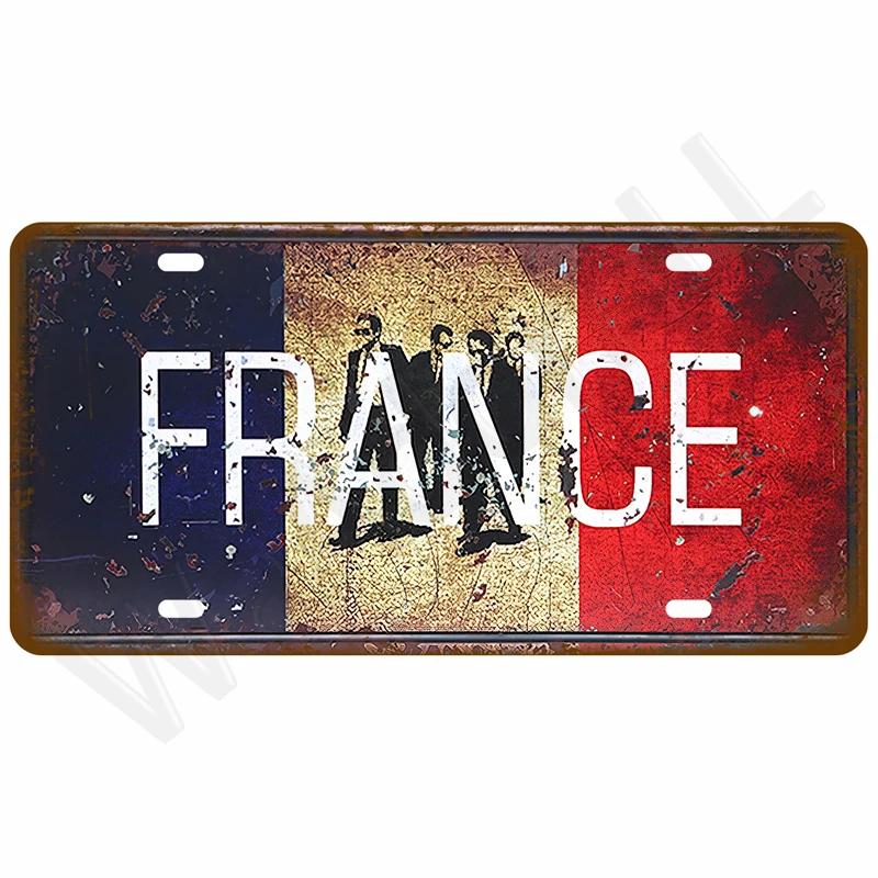 Vintage Metal Plate Tin Sign Plates Bar Retro Metal Sign Wall Art Mural Aesthetic Room Home Decor Items Poster Garage Decorat