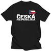 Fashion Black Tshirts for Male Summer T Shirt For Men Humor Tshirt CESKA REPUBLIKA T-shirt Czech Republic Flag Shirt Distressed