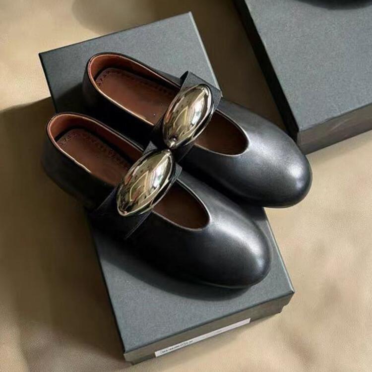 Fashion Spring Summer Flat Casual Single Shoes European American Comfortable Round Toe Mary Jane Ballet Shoe Shallow Mouth Mother Shoes
