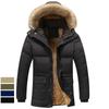 Men's Military Coat Thicken Warm Outwear Parka Hooded Jacket Outdoor Winter Fashion
