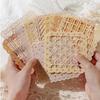 10 Pezzi/Set Carta Decorativa in Pizzo a Mano Intagliata Scrapbooking Manuale Fai da Te Materiale per Journal Collage Estetico Forniture per Artigianato