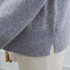 Women's Elegant Knitwear: Lace Patchwork Long Sleeve Cashmere Wool Sweater for Fall/Winter.