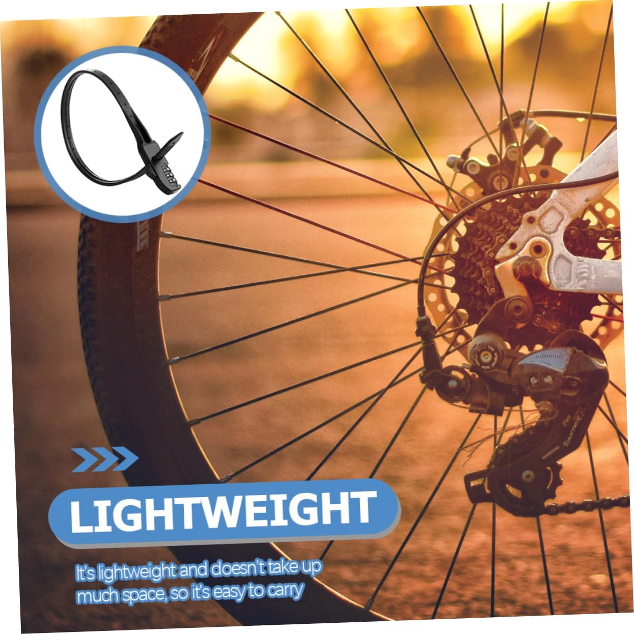 Кабельная стяжка Кодовый замок Металлический замок для велосипеда Замок для велосипеда — фото 8