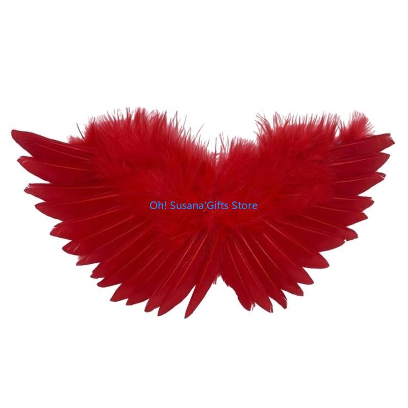 090D Portable Kids' Wing Decoration Stylish Feathered Wing for Youngsters and Cosplays and Masquerades