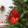 Transparent Crystal Ornament Faceted Faceted Tree Ornament  Christmas Tree Decor