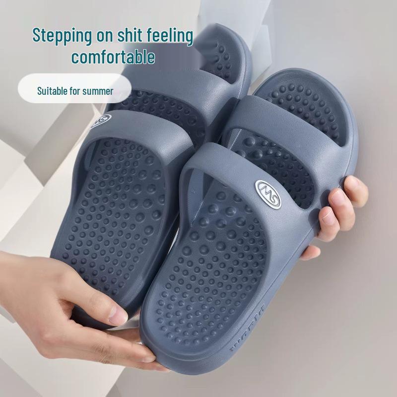 Men's Massage Acupressure Slippers - Non-Slip Sandals for Home Foot Therapy, Summer PVC Design