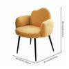 Vanity Chair Cloud Backrest Upholstered Makeup Stool Metal Legs for Bedroom