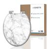 Toilet Seat - Schutte - 80194-a - Mdf with Soft Close - White/grey - Easy To Install
