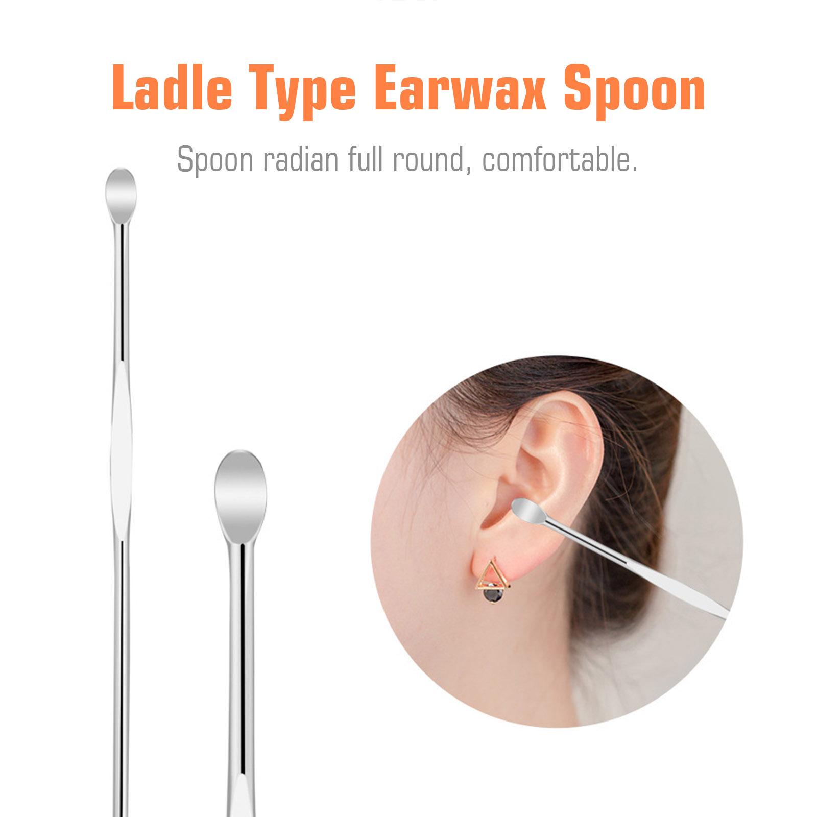 10PCS Earwax Removal Kit Ear Pick Set Earwax Remover Ear Spoon Earpick Ear Picker for Ear Massage Adult Ear Care Tools